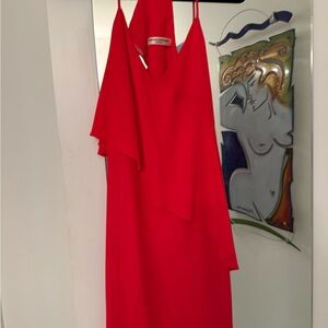 Amanda Uprichard Red Slip Dress